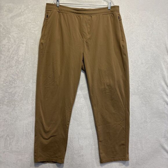 Public Rec Men’s Khaki Tan All Day Every Day Pants Size 42 x 30 Stretch Pockets - Picture 1 of 15